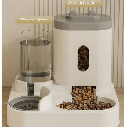 Automatic Feeder With Water Fountain