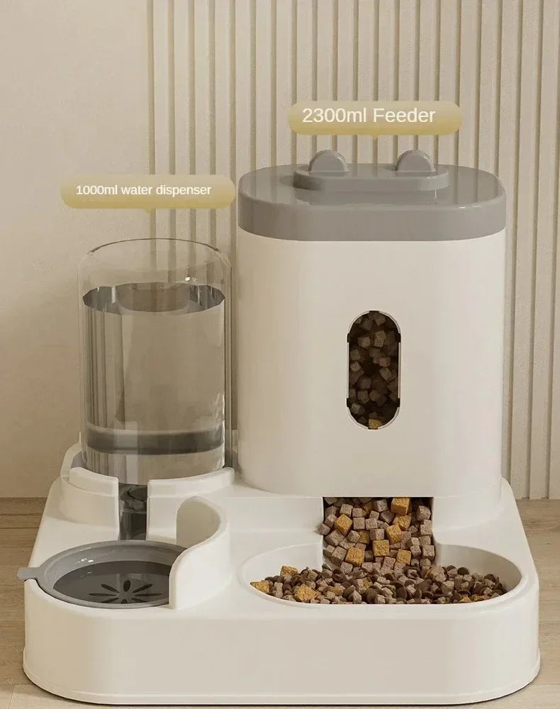 Automatic Feeder With Water Fountain