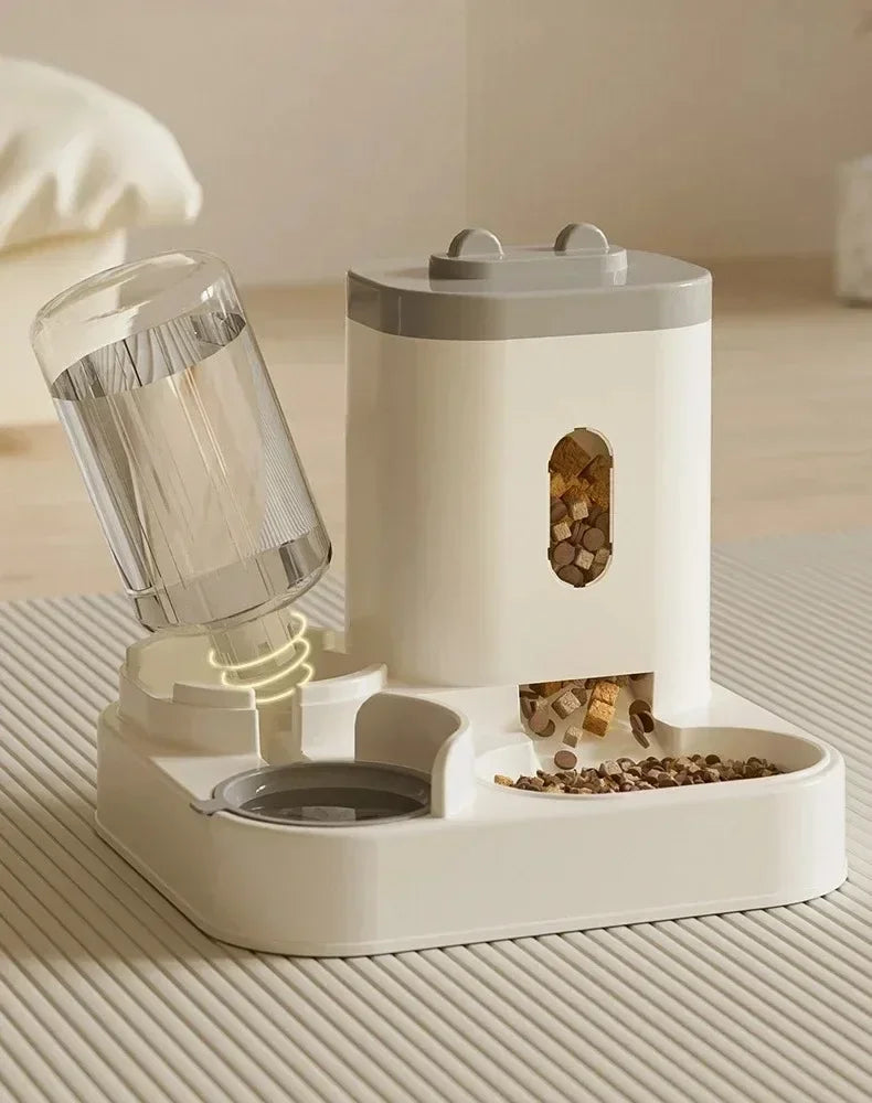 Automatic Feeder With Water Fountain